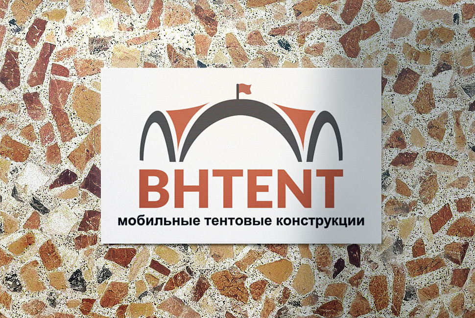 Наше портфолио - Дизайн таблички для компании-производителя мобильный тентовых конструкций "BHTENT"